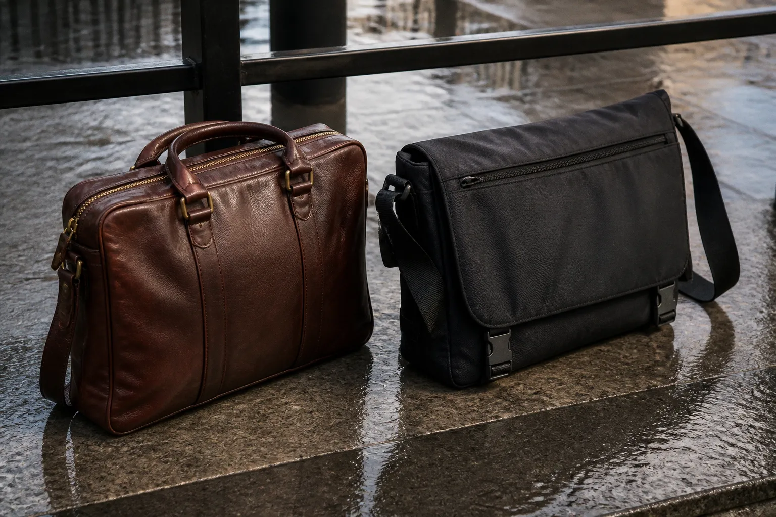 Sacoche en cuir vs nylon : la métamorphose de votre style